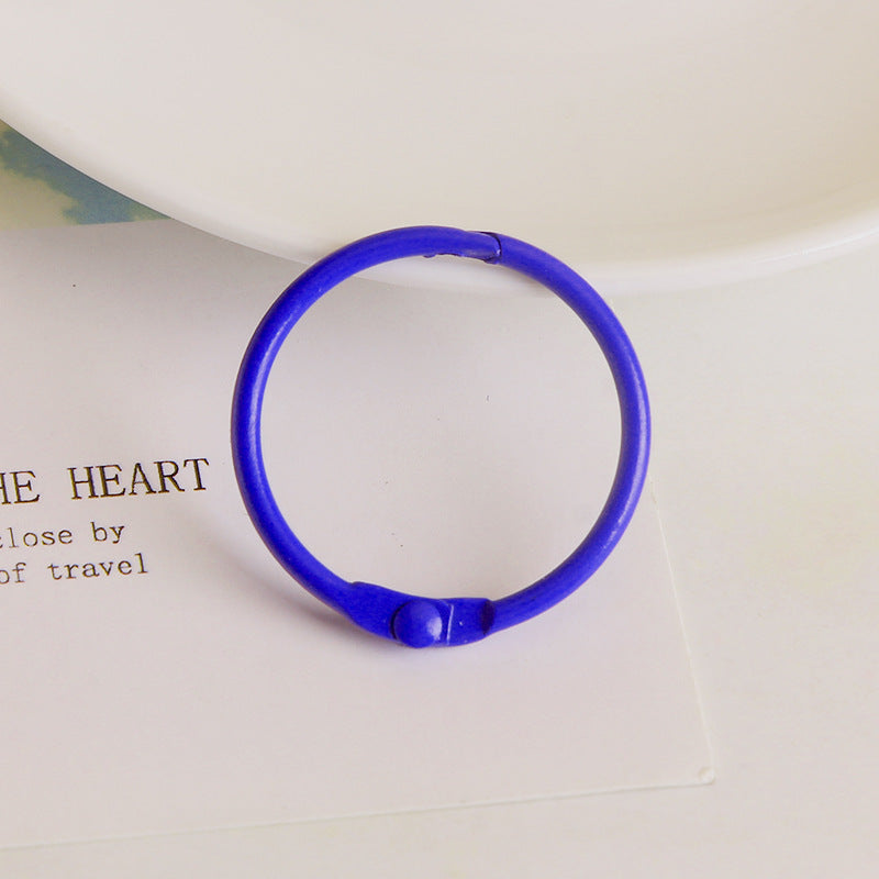 Wholesale DIY Macaron Color 30mm Metal Paint Open Ring Piece